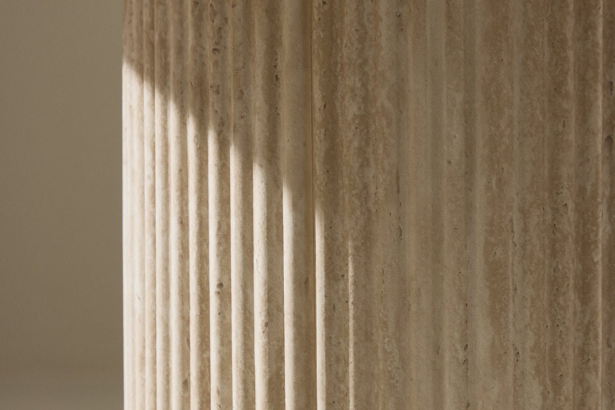 Salontafel/Bijzettafel Tino - met geribbelde voet