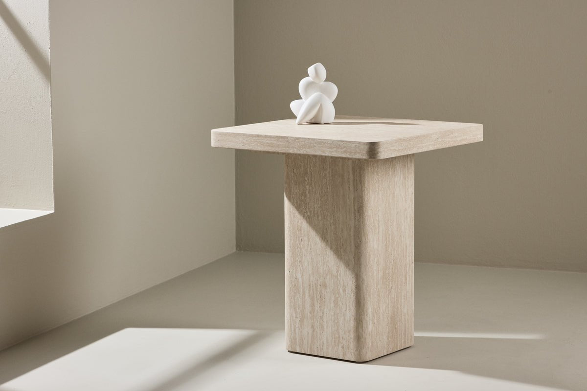 Salontafel/zijkruk Nemo - met beige patroon