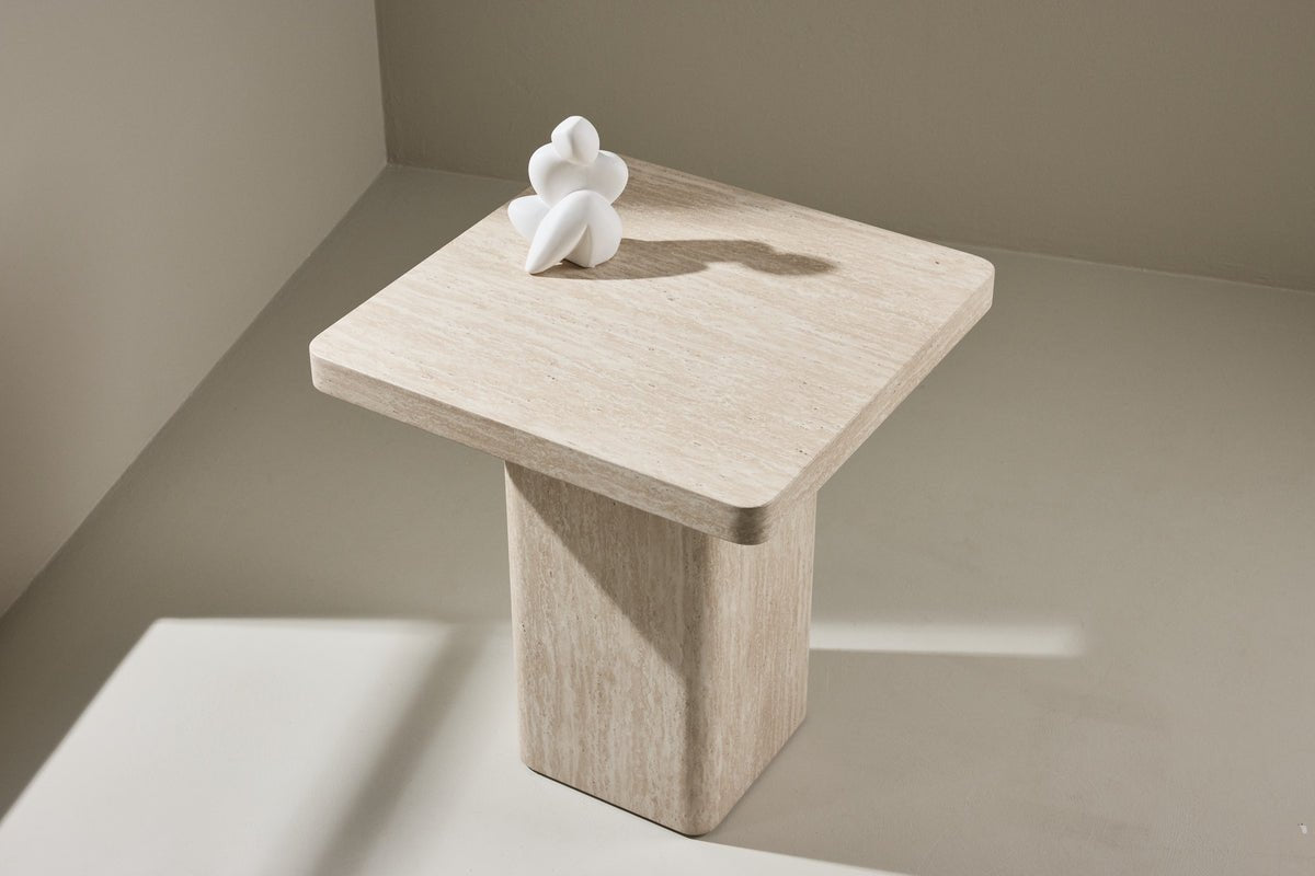 Salontafel/zijkruk Nemo - met beige patroon