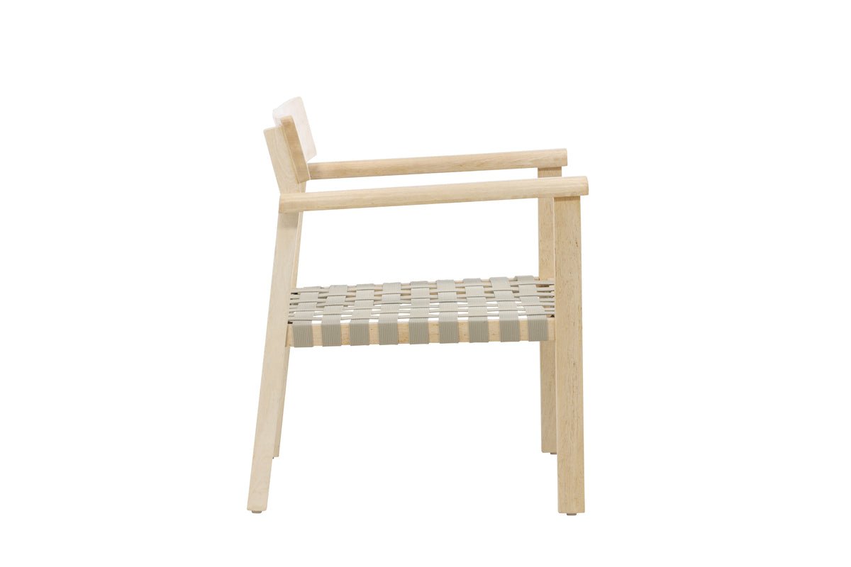 Fauteuil Olympia - van mangohout en polyester in naturel