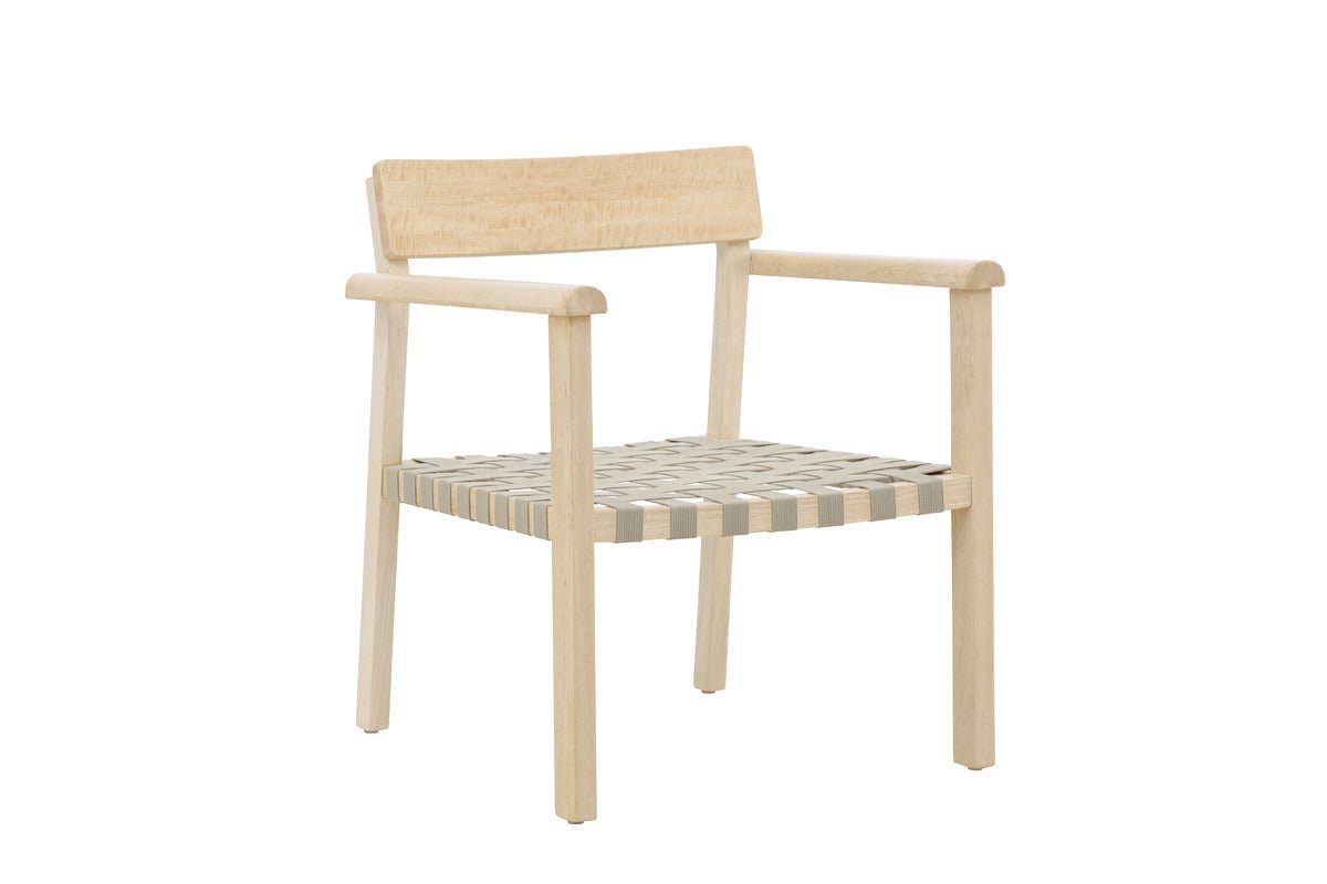 Fauteuil Olympia - van mangohout en polyester in naturel