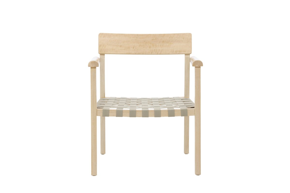Fauteuil Olympia - van mangohout en polyester in naturel