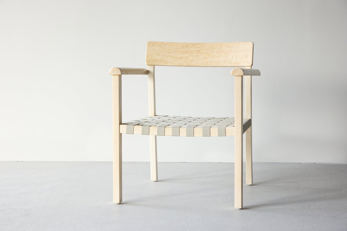 Fauteuil Olympia - van mangohout en polyester in naturel