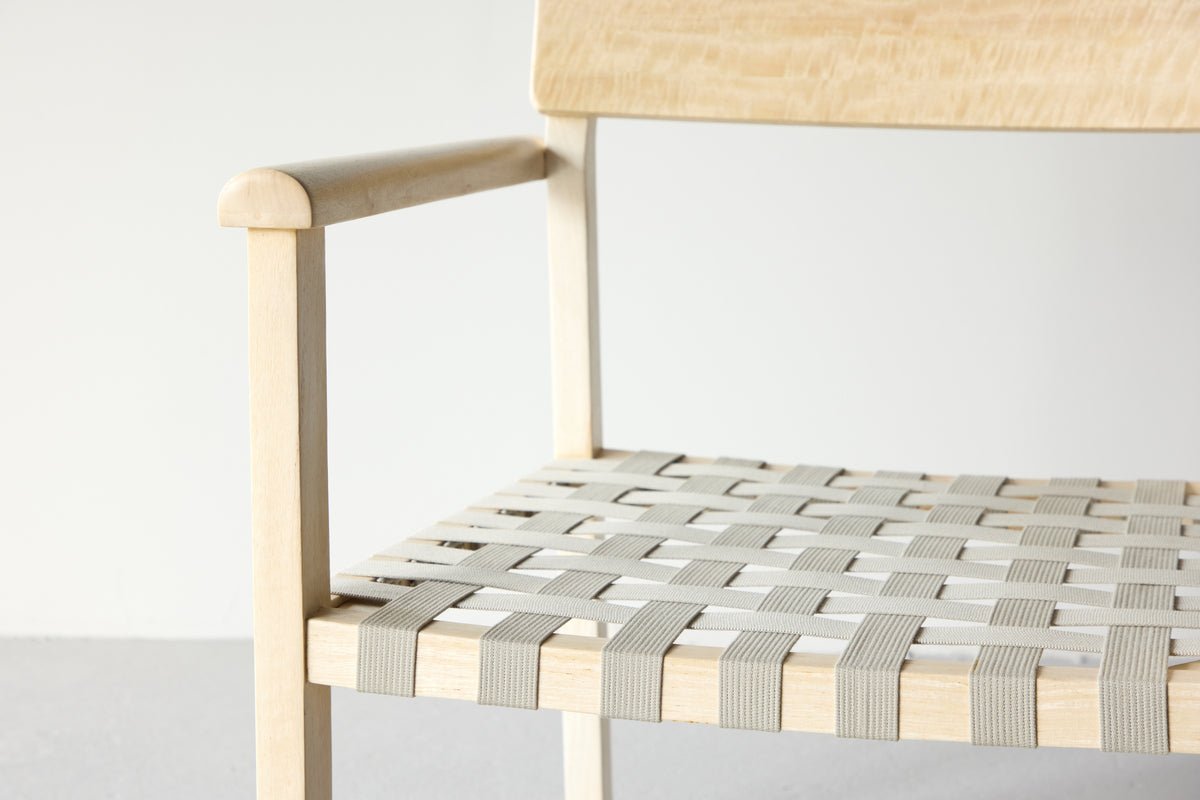 Fauteuil Olympia - van mangohout en polyester in naturel