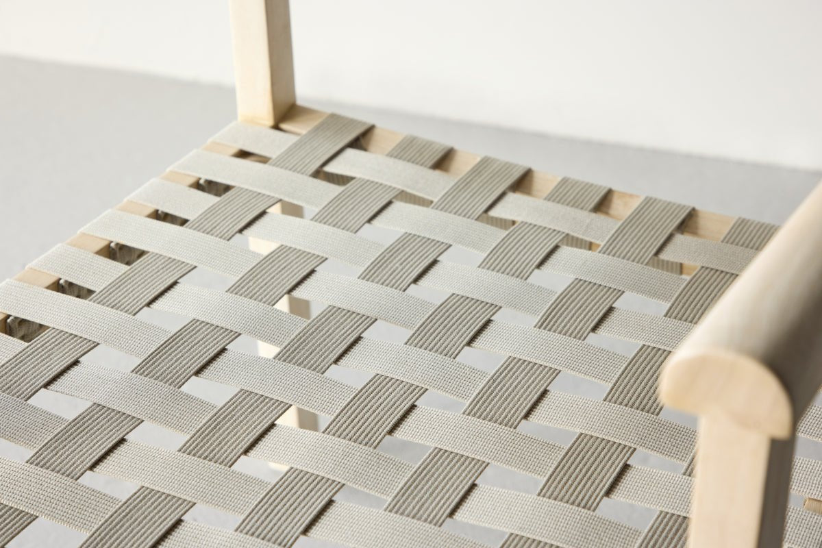 Fauteuil Olympia - van mangohout en polyester in naturel