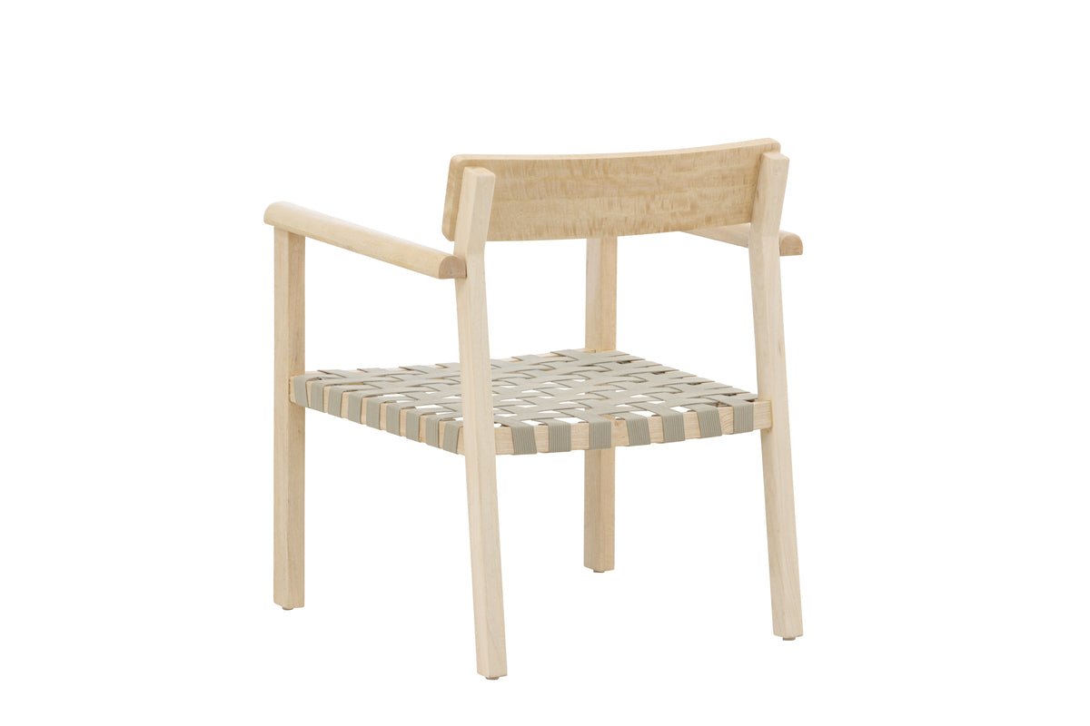 Fauteuil Olympia - van mangohout en polyester in naturel