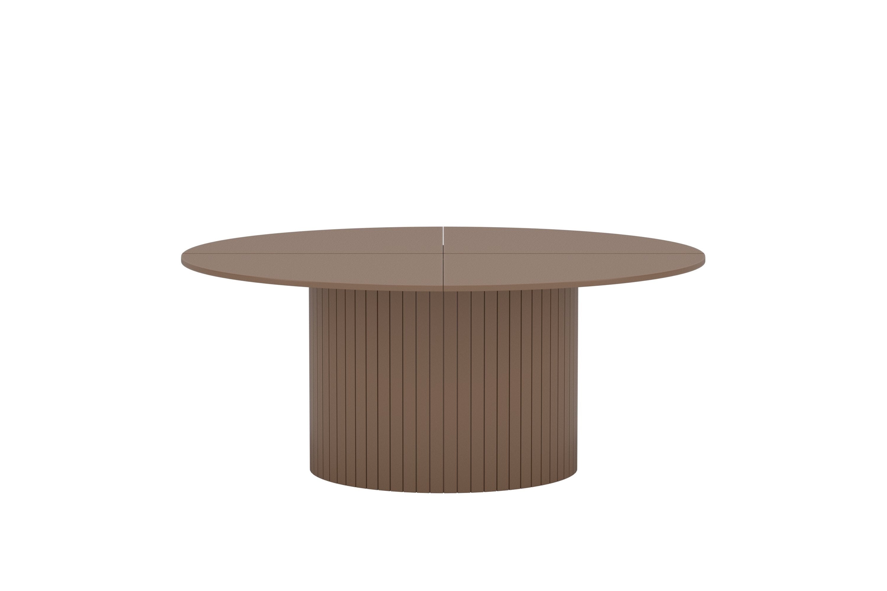 Eettafel Welora - Beige in rond ontwerp