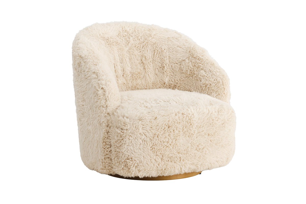 Fauteuil Astrid - Met beige polyesterbekleding