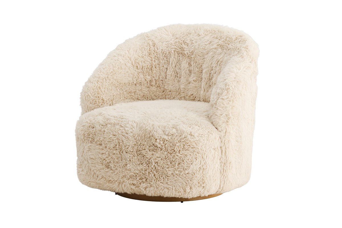 Fauteuil Astrid - Met beige polyesterbekleding