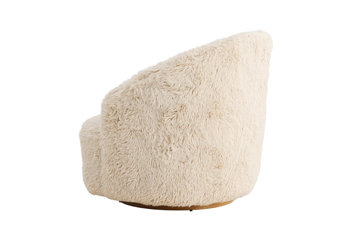 Fauteuil Astrid - Met beige polyesterbekleding