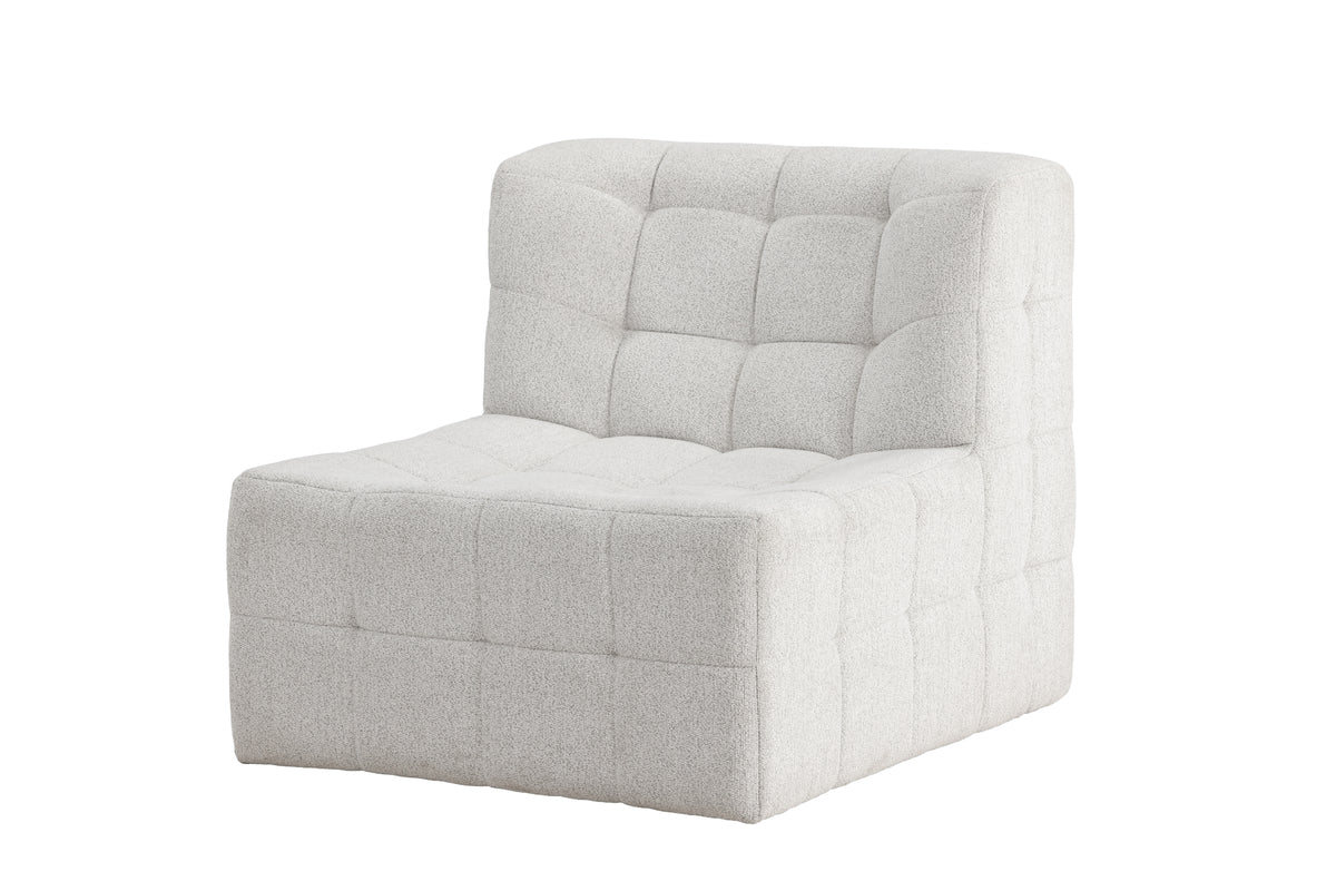Fauteuil Marley - met groot beige zitvlak