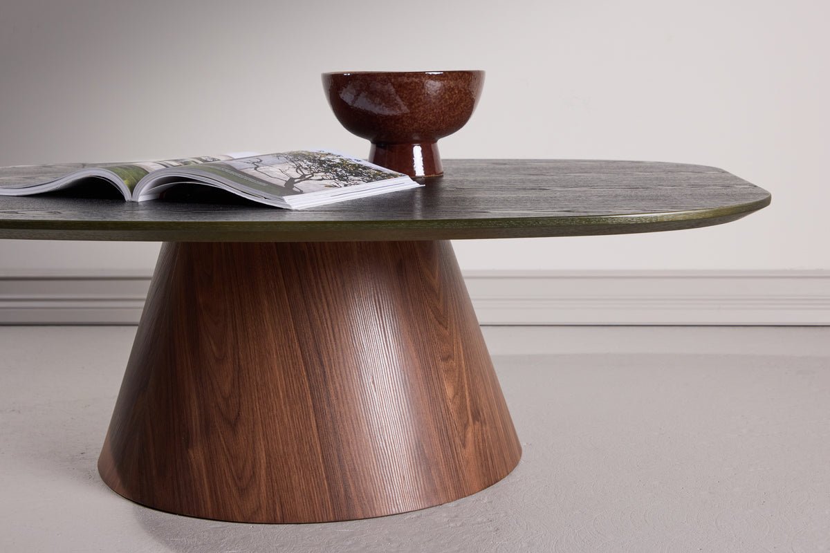 Salontafel Amaro - in houtlook met nerf