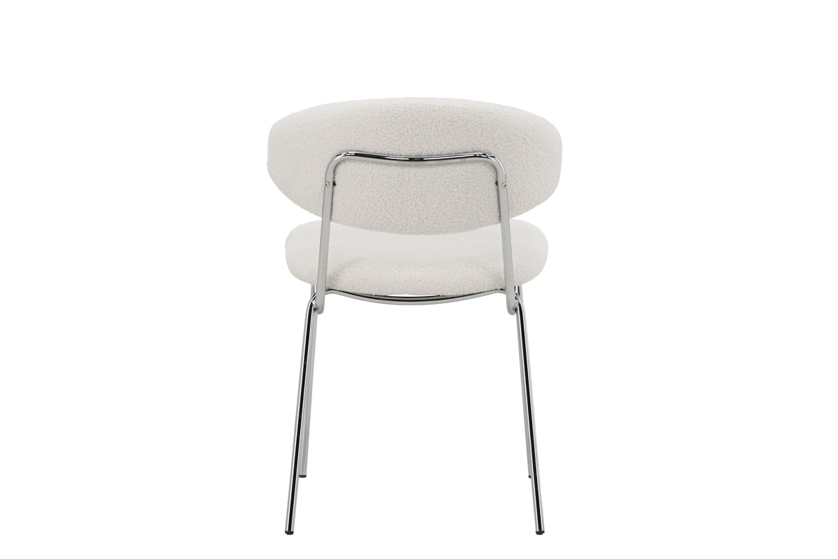 2-delige set - stoel Seville met bouclé-bekleding voor warmte en structuur