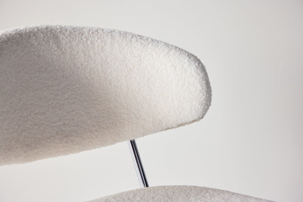 2-delige set - stoel Seville met bouclé-bekleding voor warmte en structuur