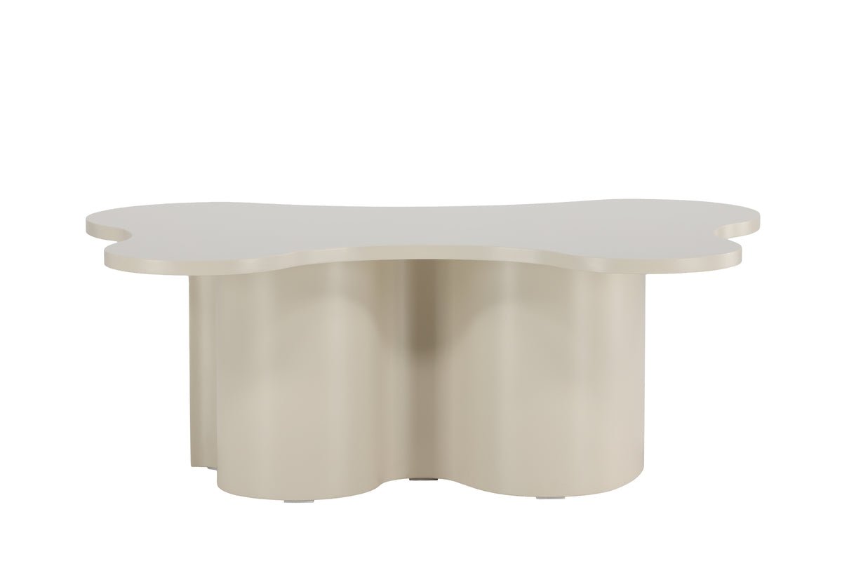 Salontafel Beno - in Beige met uniek design