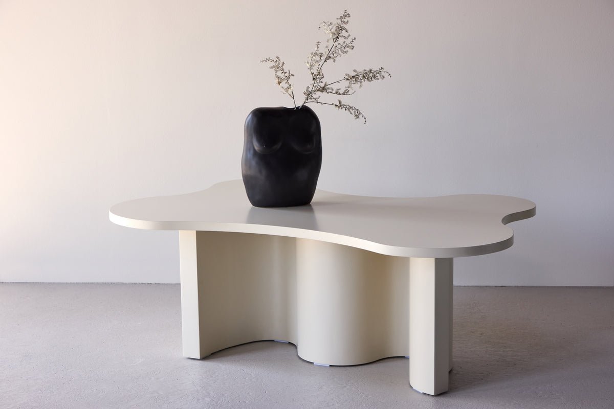 Salontafel Beno - in Beige met uniek design