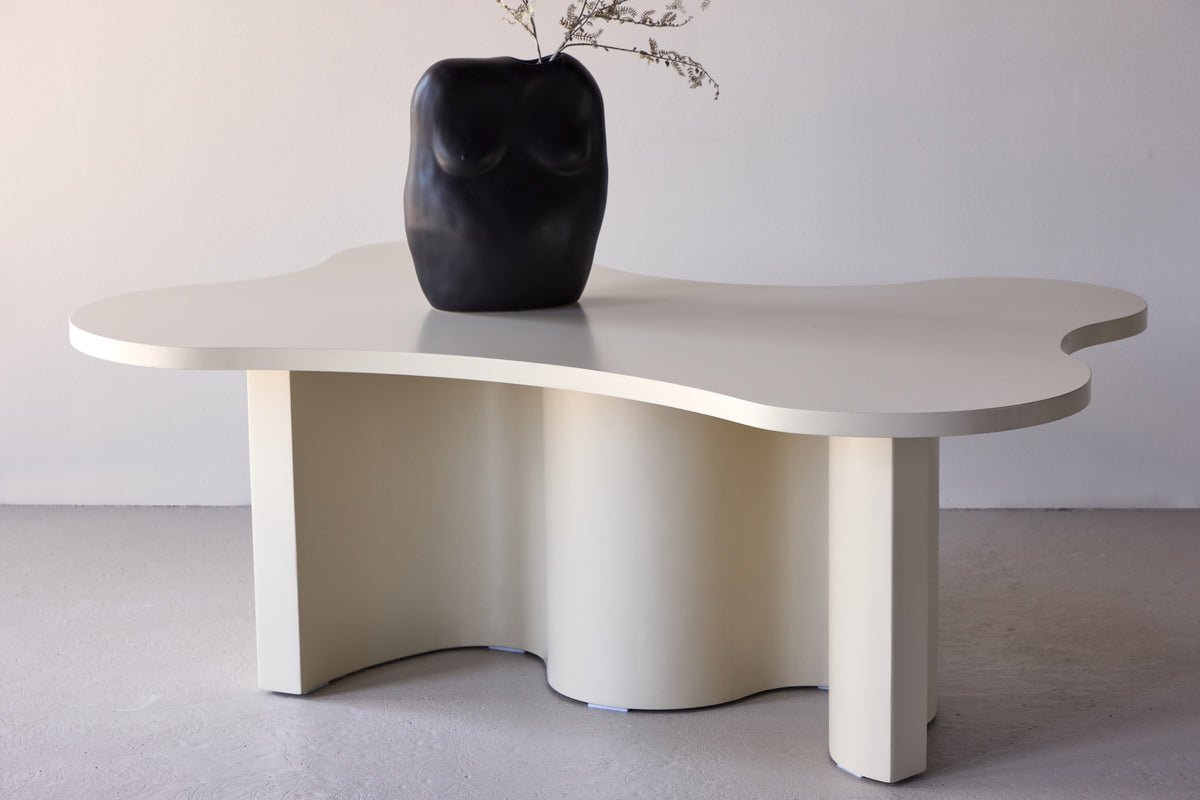 Salontafel Beno - in Beige met uniek design