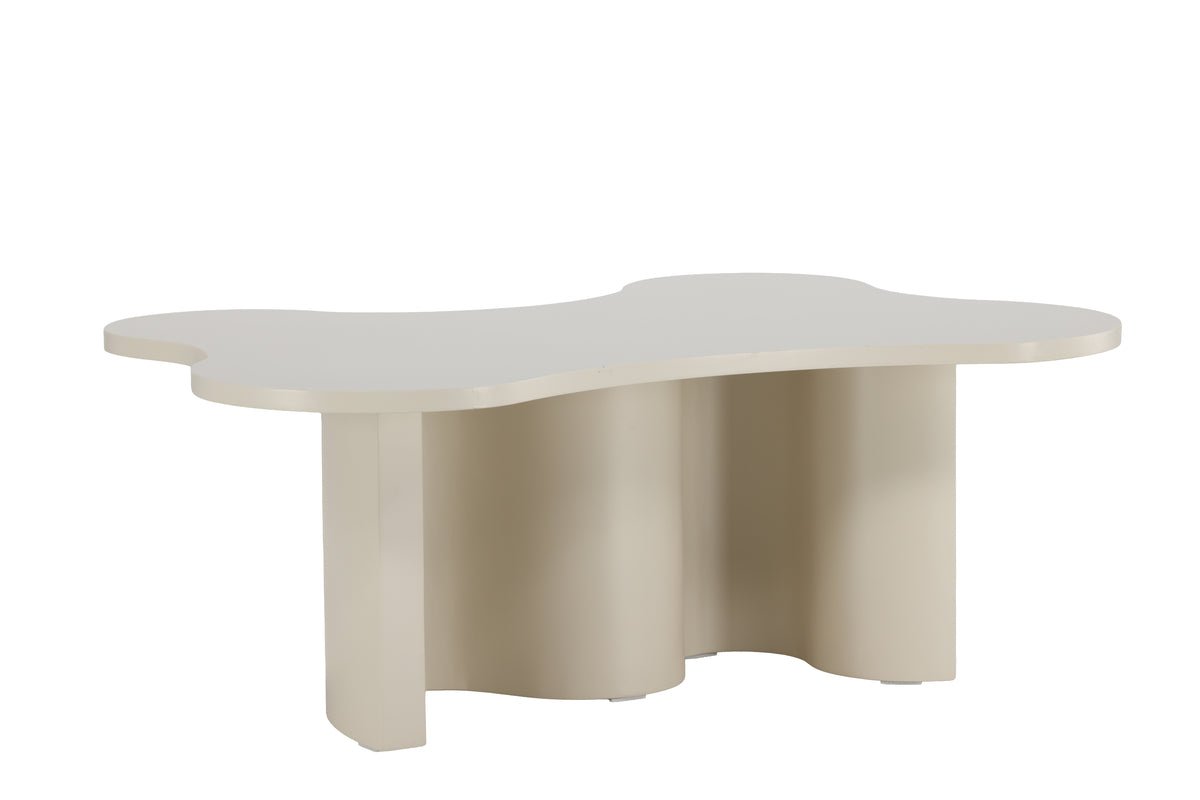 Salontafel Beno - in Beige met uniek design