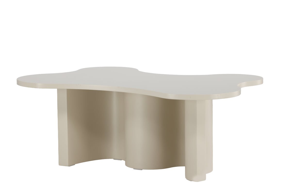 Salontafel Beno - in Beige met uniek design