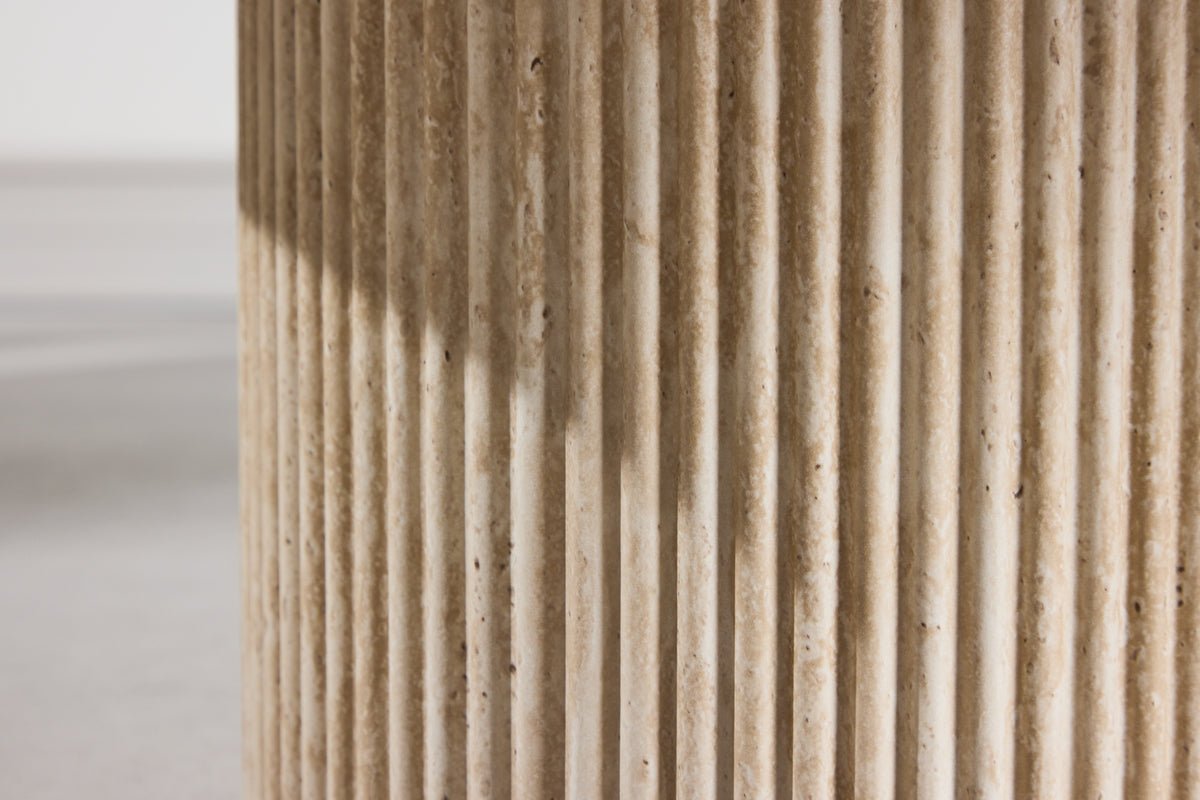 Salontafel Belize - in Beige met hoge rand