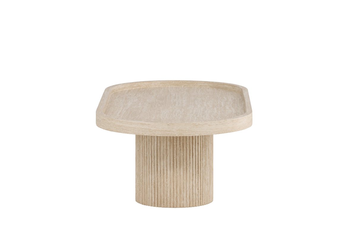 Salontafel Belize - in Beige met hoge rand