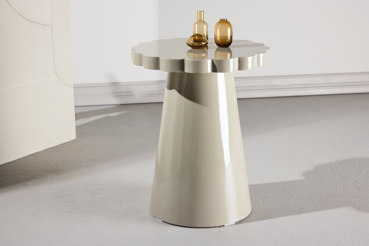 Bijzettafel Soria – Ø45 cm in Beige