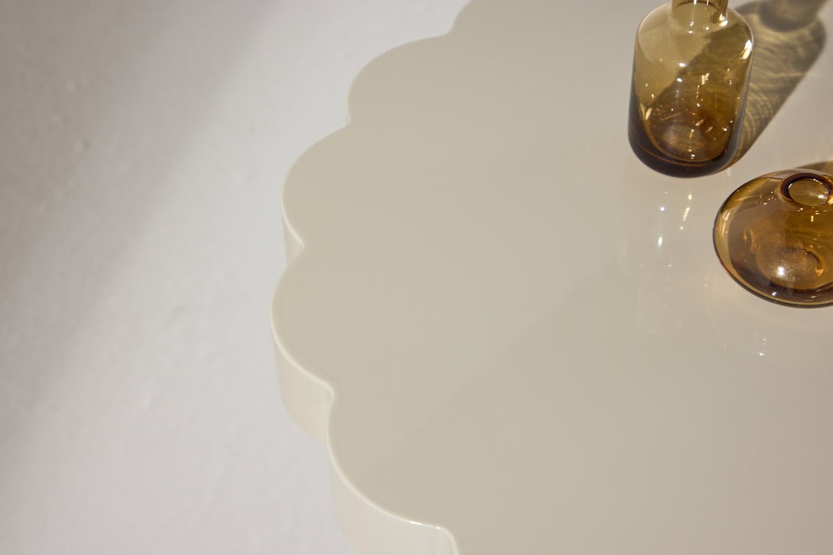 Bijzettafel Soria – Ø45 cm in Beige