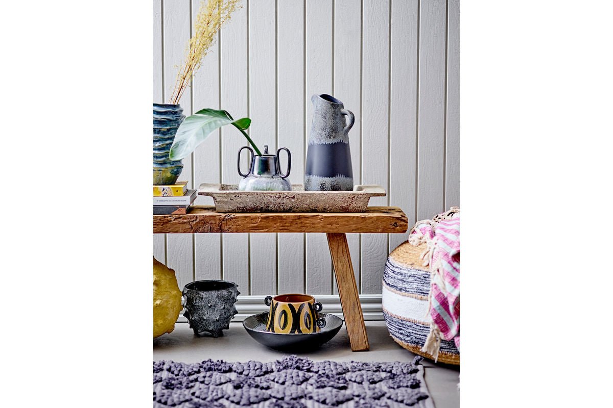 Bloempot Soria – Decoratief steengoedontwerp in Bruin