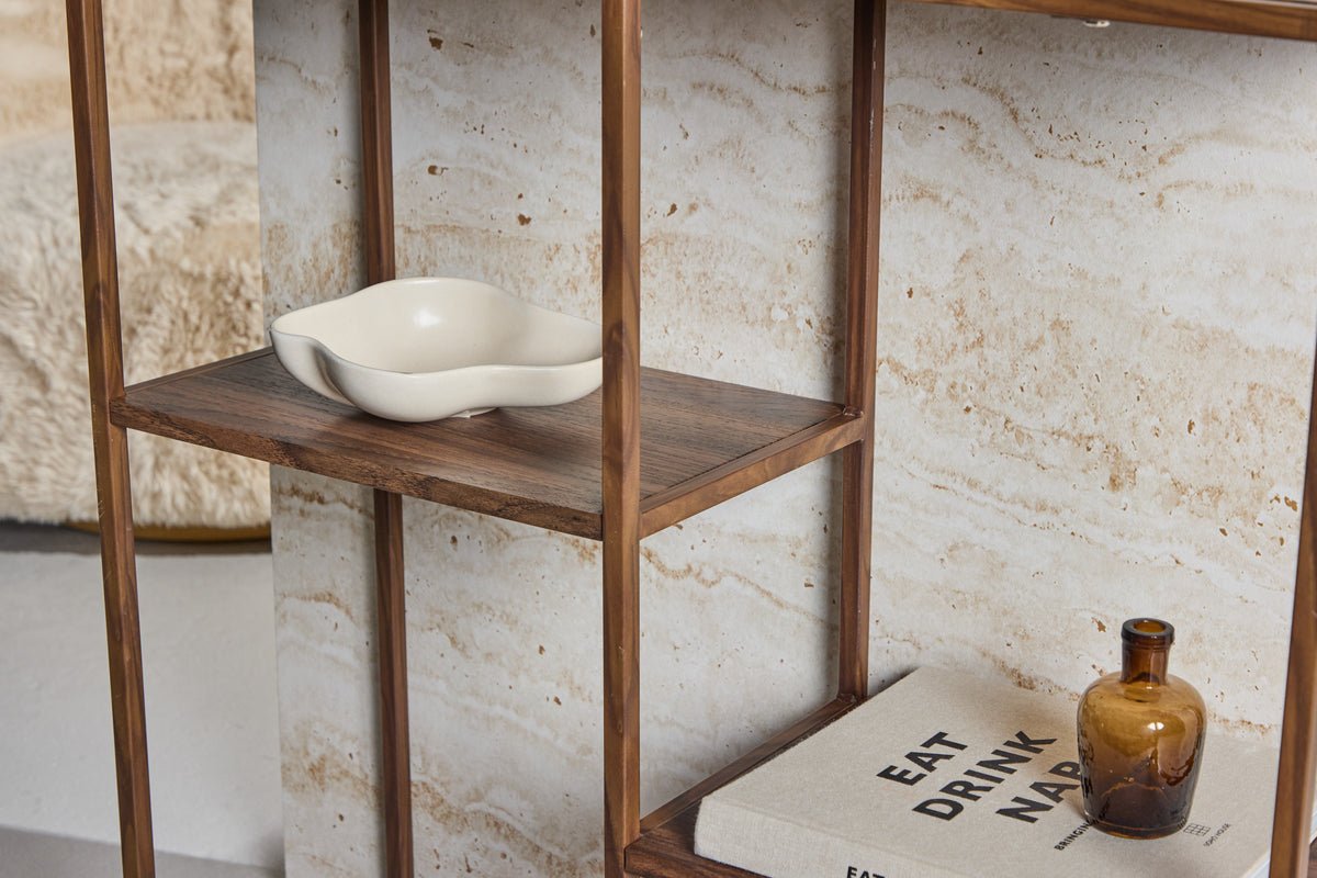 Regal Sorano – staand kast in walnoot-look