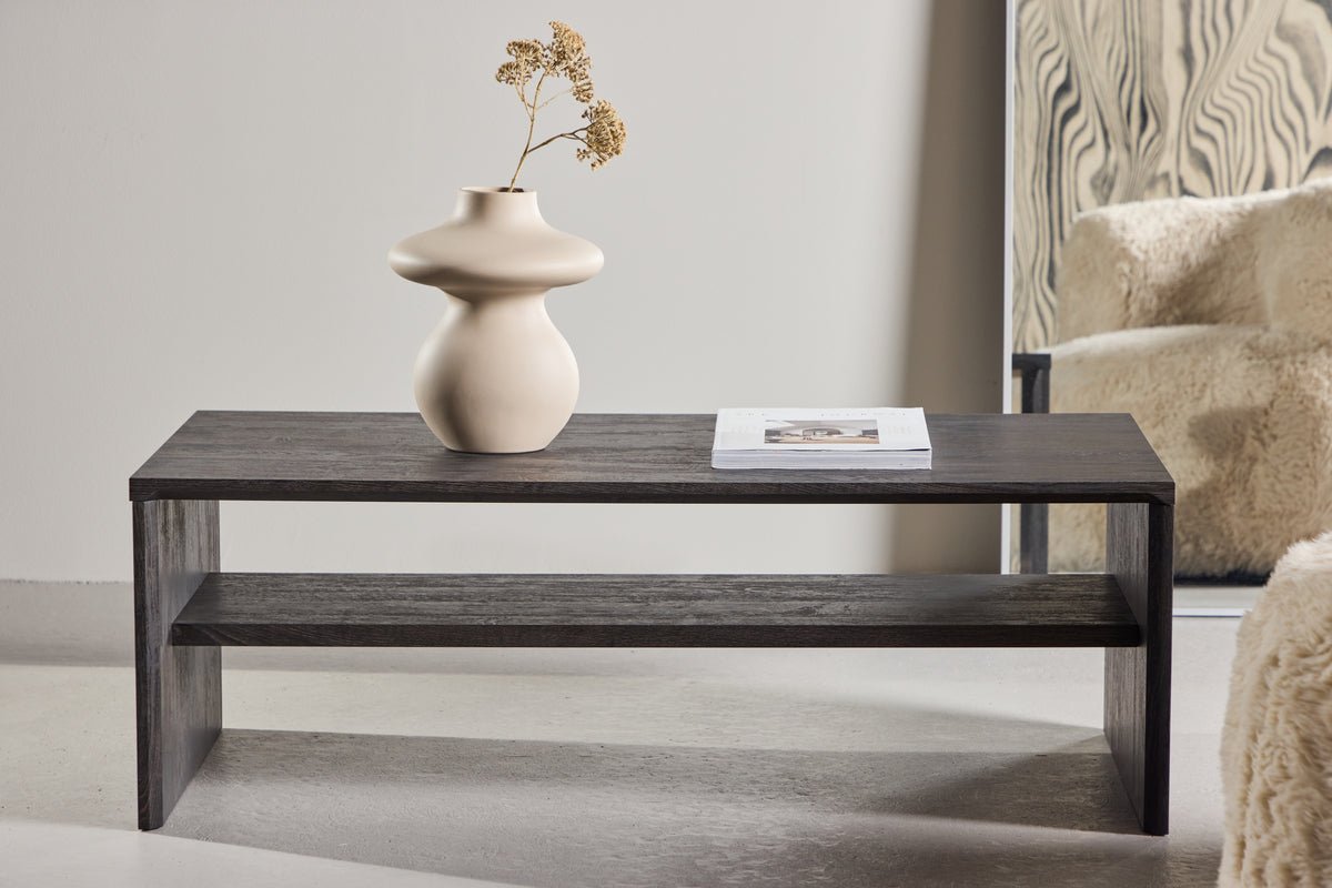 Salontafel Melana - met geïntegreerd rek