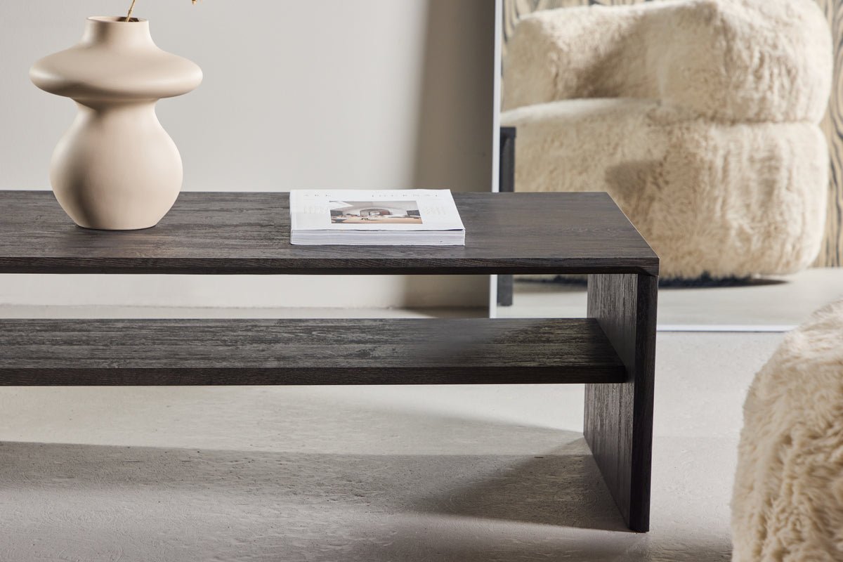 Salontafel Melana - met geïntegreerd rek