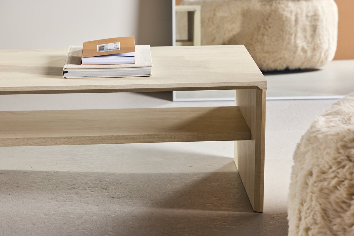 Salontafel Melana - met geïntegreerd rek