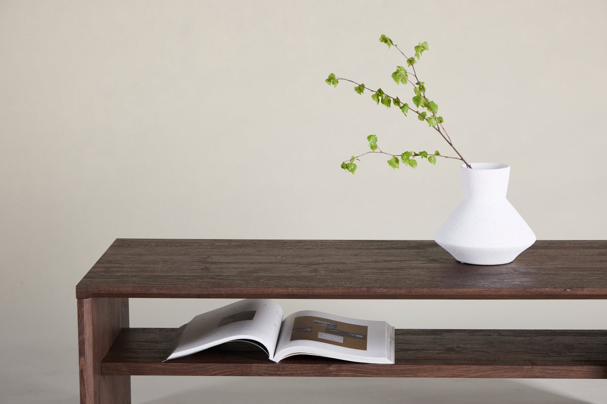 Salontafel Boris - in mokka met houtlook