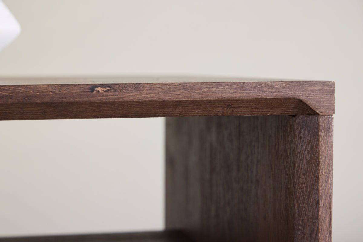 Salontafel Boris - in mokka met houtlook