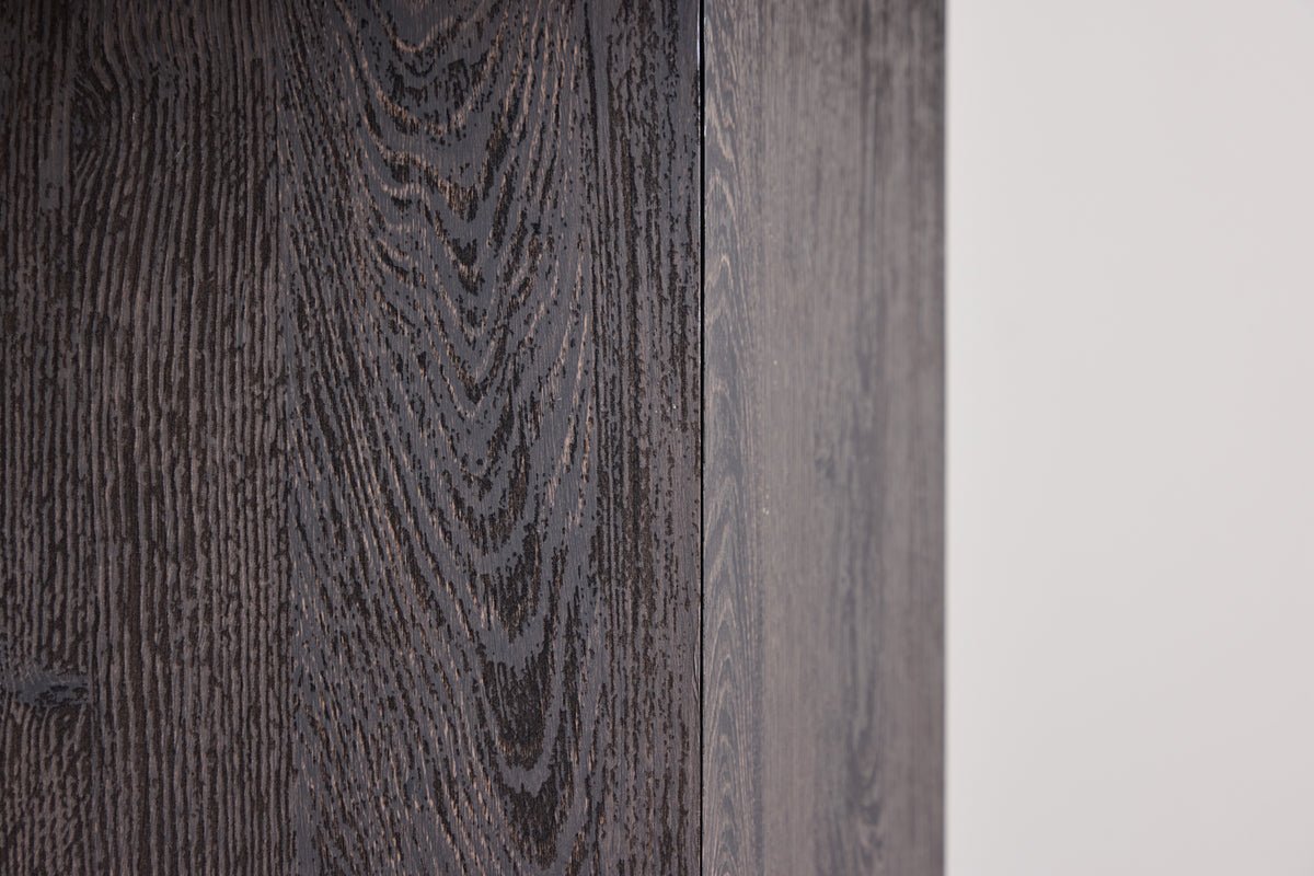 Eettafel Agesta - ronde eettafel met tafelblad in Lichtgrijs, Mokka en Zwart