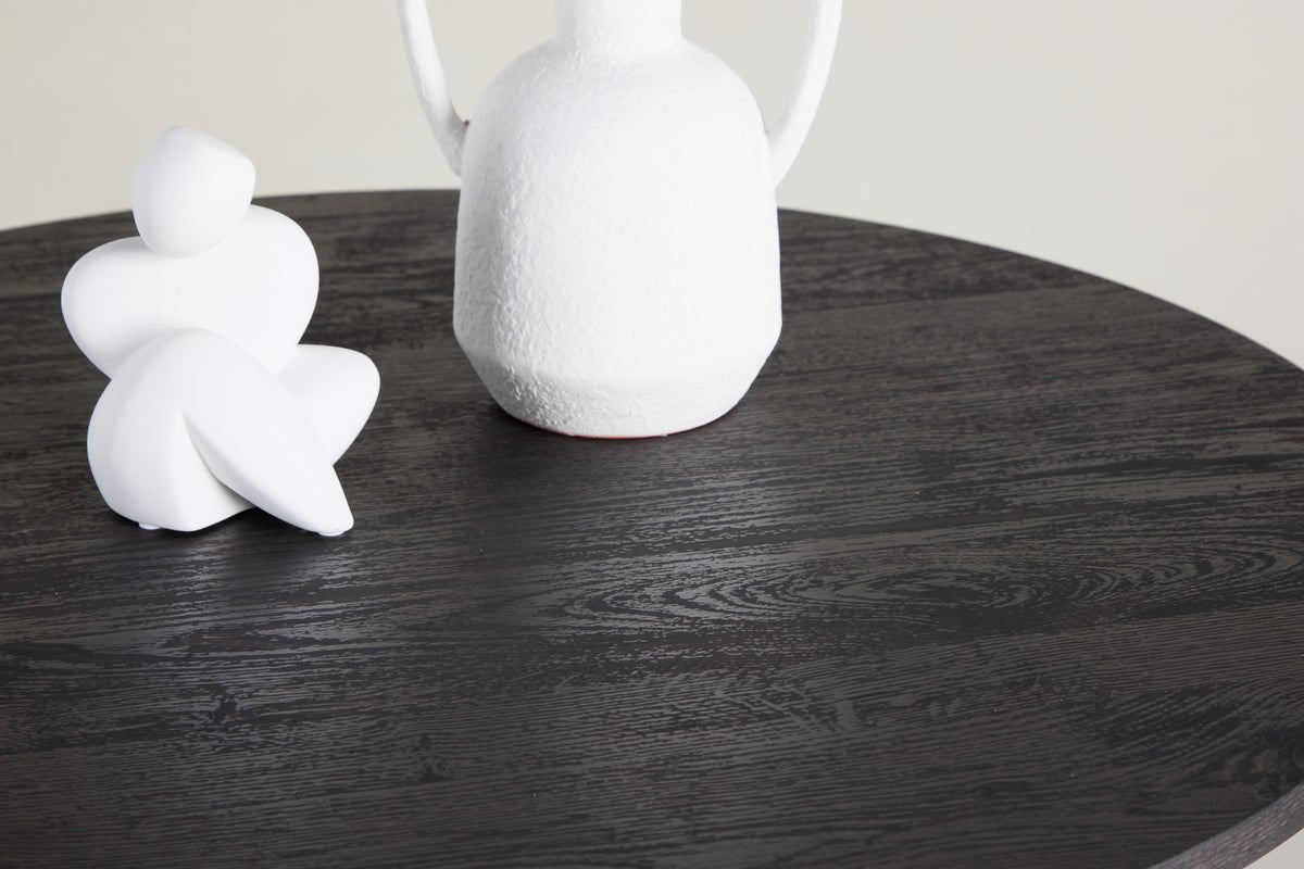 Salontafel Keralo Big - stijlvolle ronde tafel in houtlook