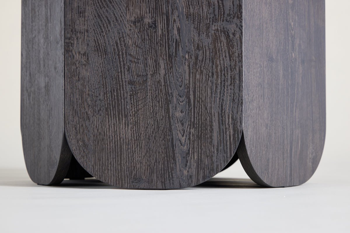 Salontafel Keralo Big - stijlvolle ronde tafel in houtlook