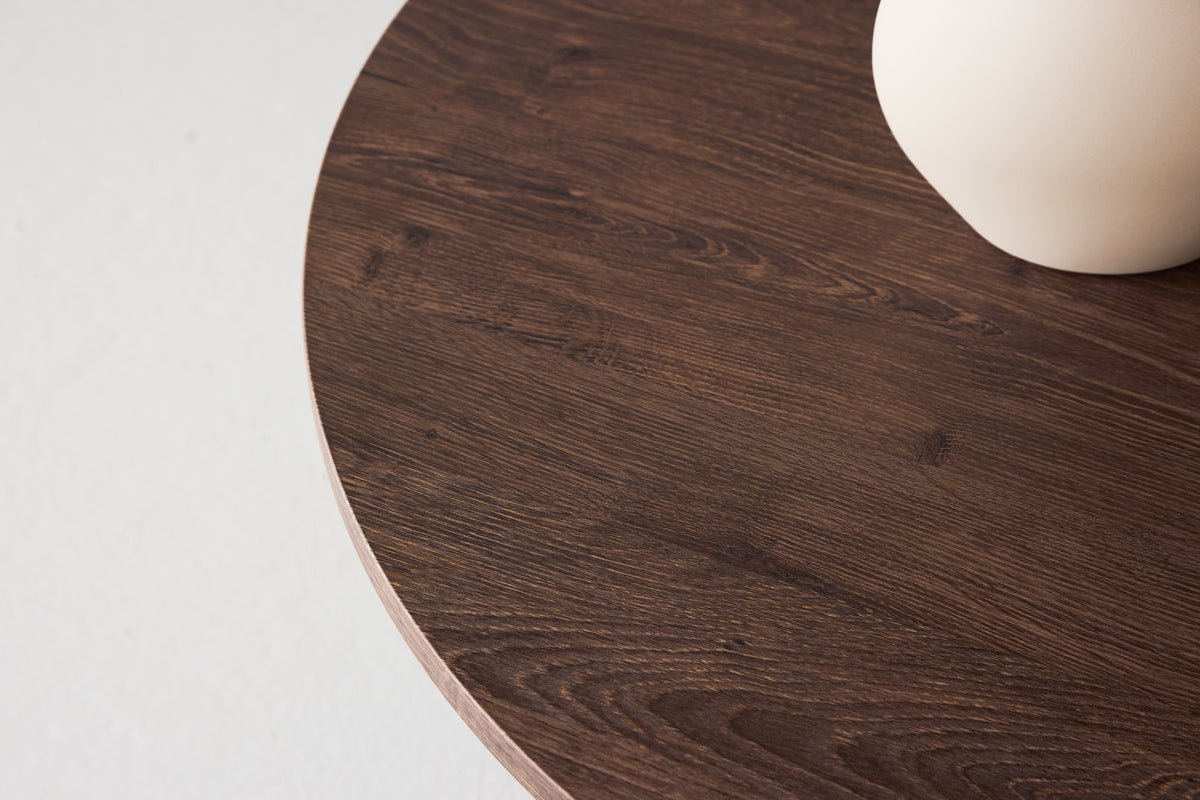 Salontafel Keralo Big - stijlvolle ronde tafel in houtlook