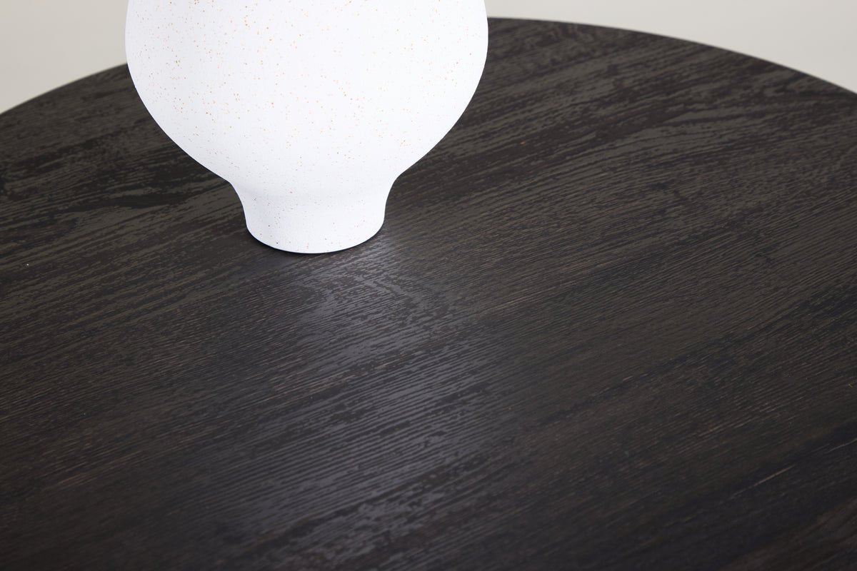 Salontafel Keralo - stijlvolle ronde tafel in houtlook