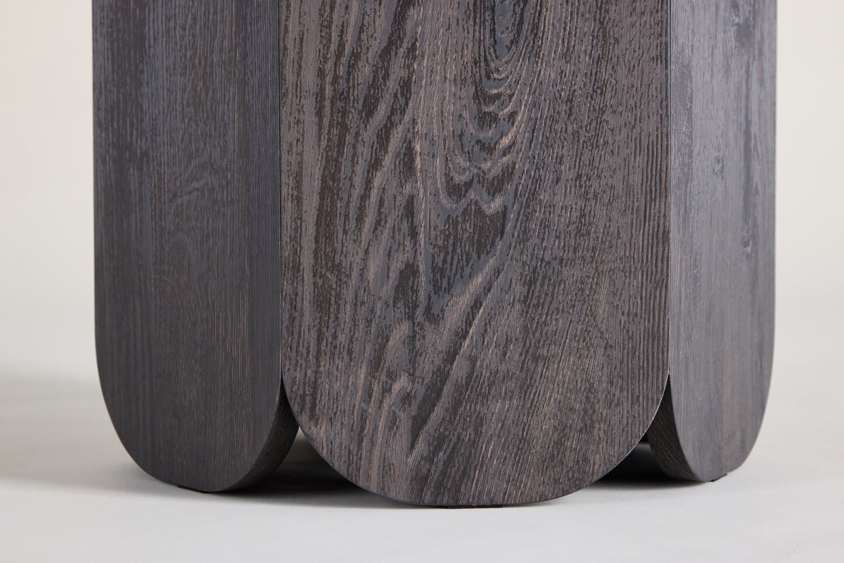 Salontafel Keralo - stijlvolle ronde tafel in houtlook