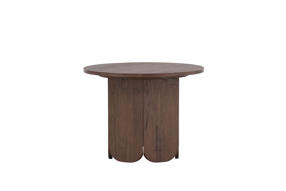 Salontafel Keralo - stijlvolle ronde tafel in houtlook