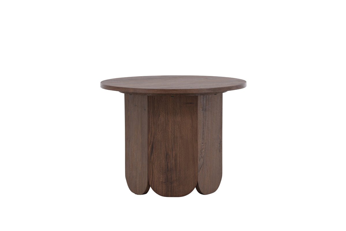 Salontafel Keralo - stijlvolle ronde tafel in houtlook