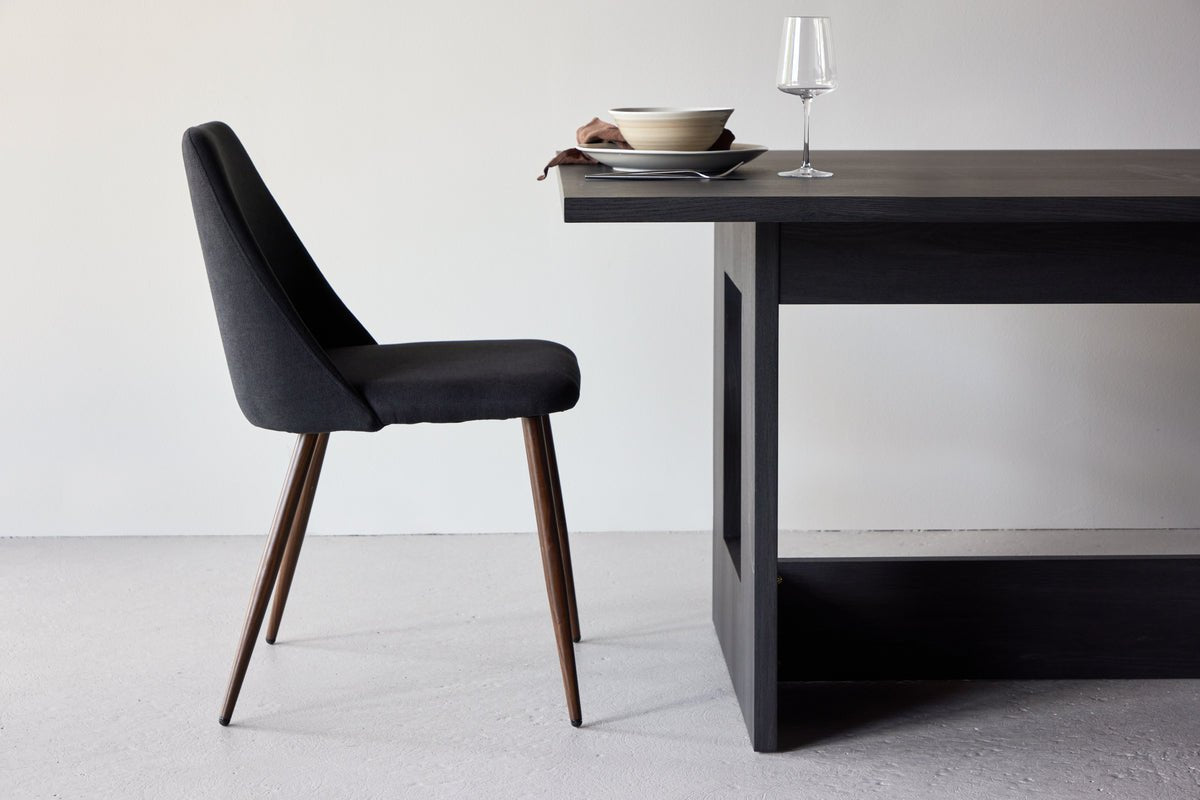 2-delige set - stoel Liora van zachte polyestersatijn