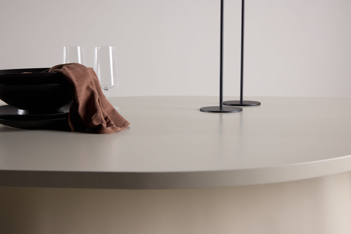 Eettafel Solaro – Ovale design eettafel 210x110 cm in Beige