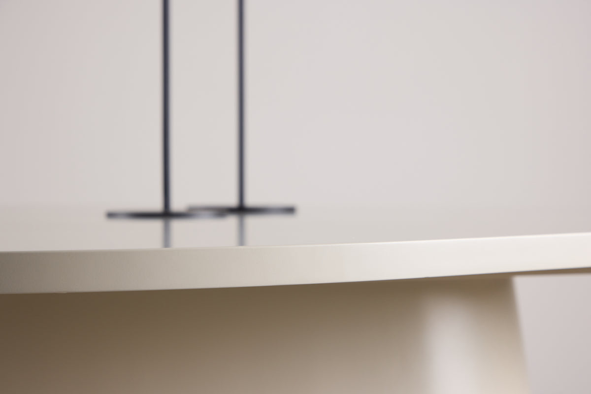 Eettafel Solaro – Ovale design eettafel 210x110 cm in Beige