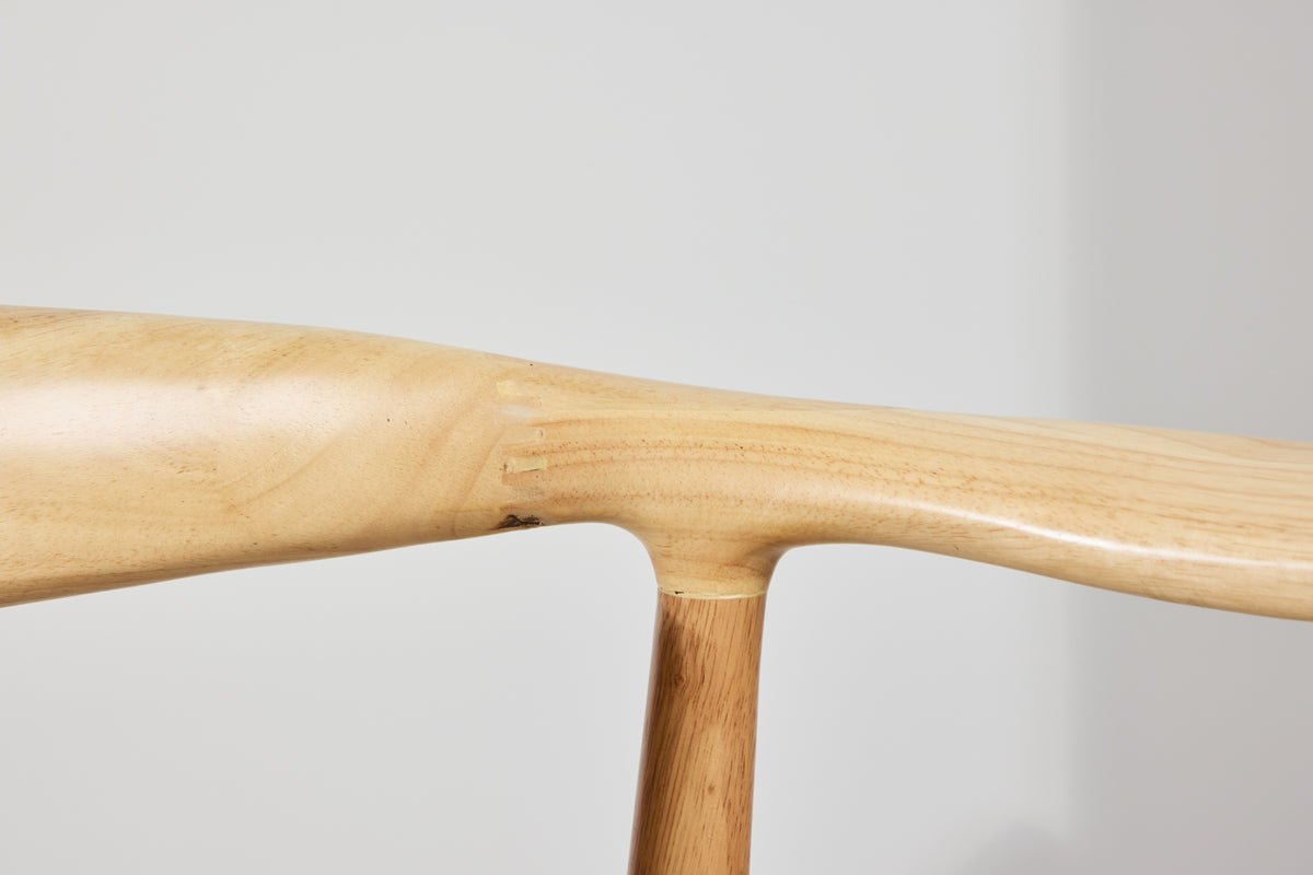 2-delige set - Stoel Leli van rubberhout en touwvlechtwerk