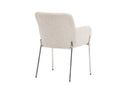 Stoel Helora in Beige van polyester-linnen