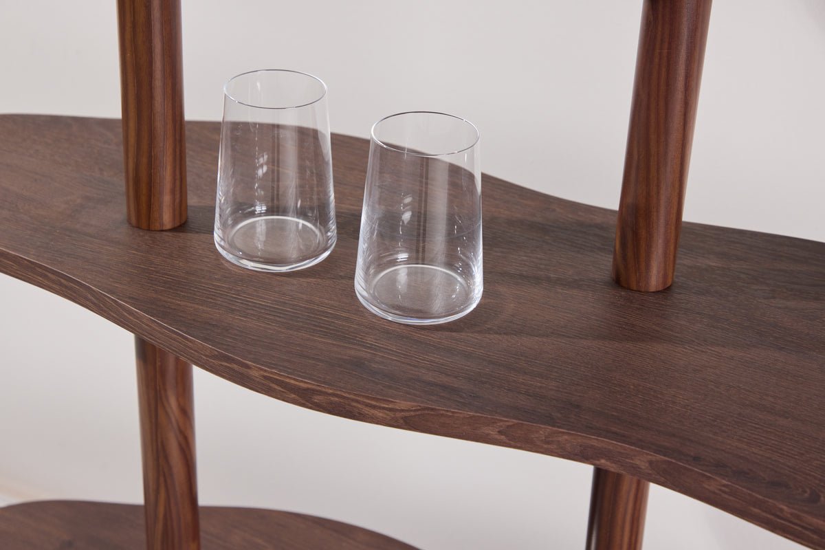 Regal Calvaro – Staand rek in Mocca met golfpatroon