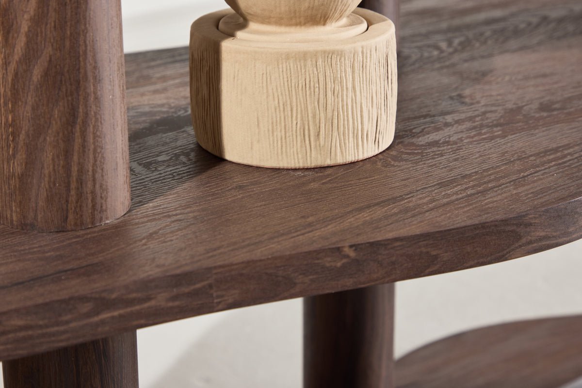 Regal Aureo – 3-laags rek in mocca met golfvorm