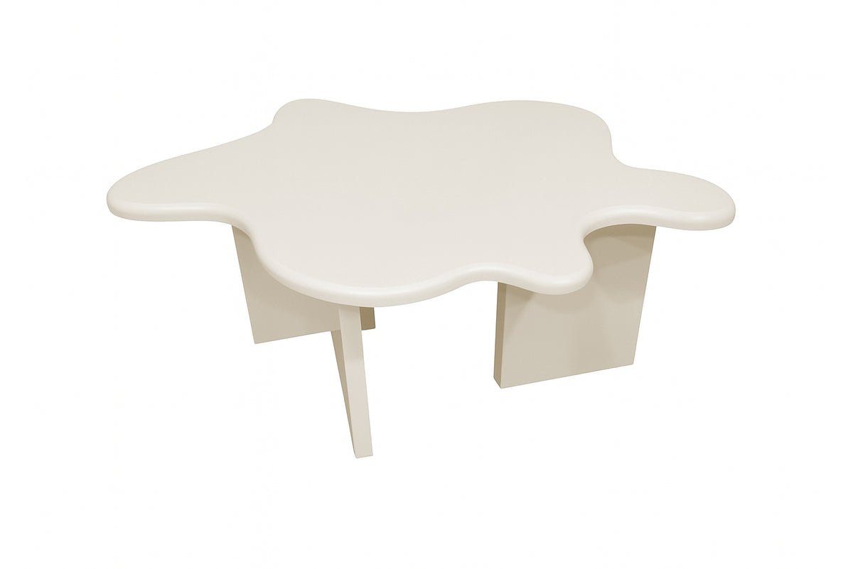 Salontafel Calmera - in Beige met unieke vorm